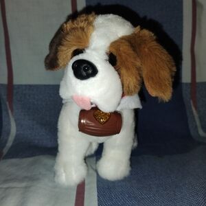 Elf On The Shelf Saint Bernard Plush- White and Brown